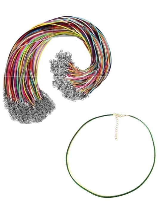 Jewelry - 🔴 5 for $10 ONE Green Hemp Rope Necklace for Jewelry Making